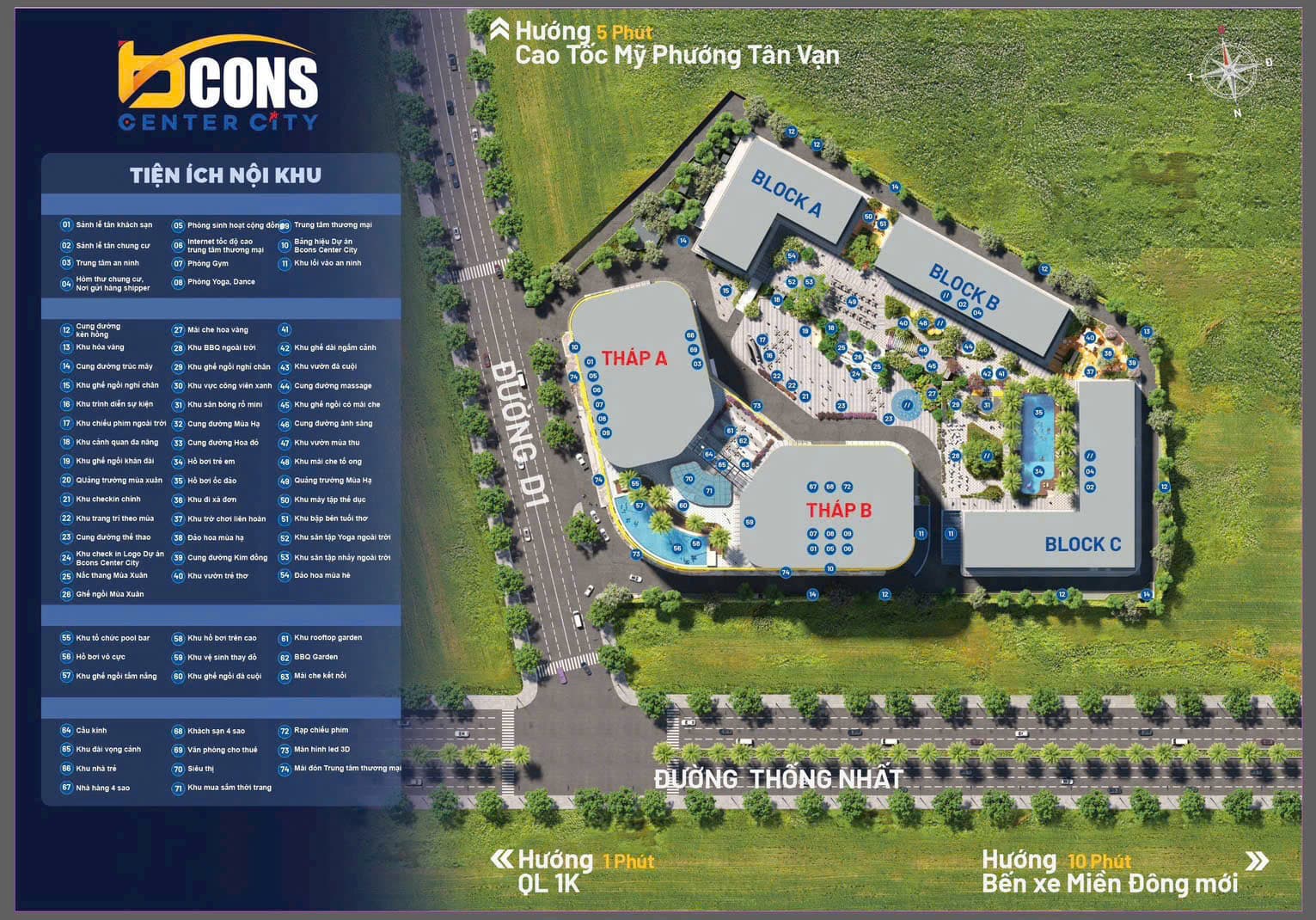 74+ Tiện Ích Nội Khu